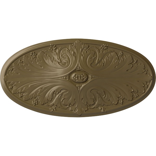Ekena Millwork Madrid Ceiling Medallion, Hand-Painted Mississippi Mud, 24 3/4"W x 12 1/2"H x 1 3/4"P CM24X12MAMMF - main